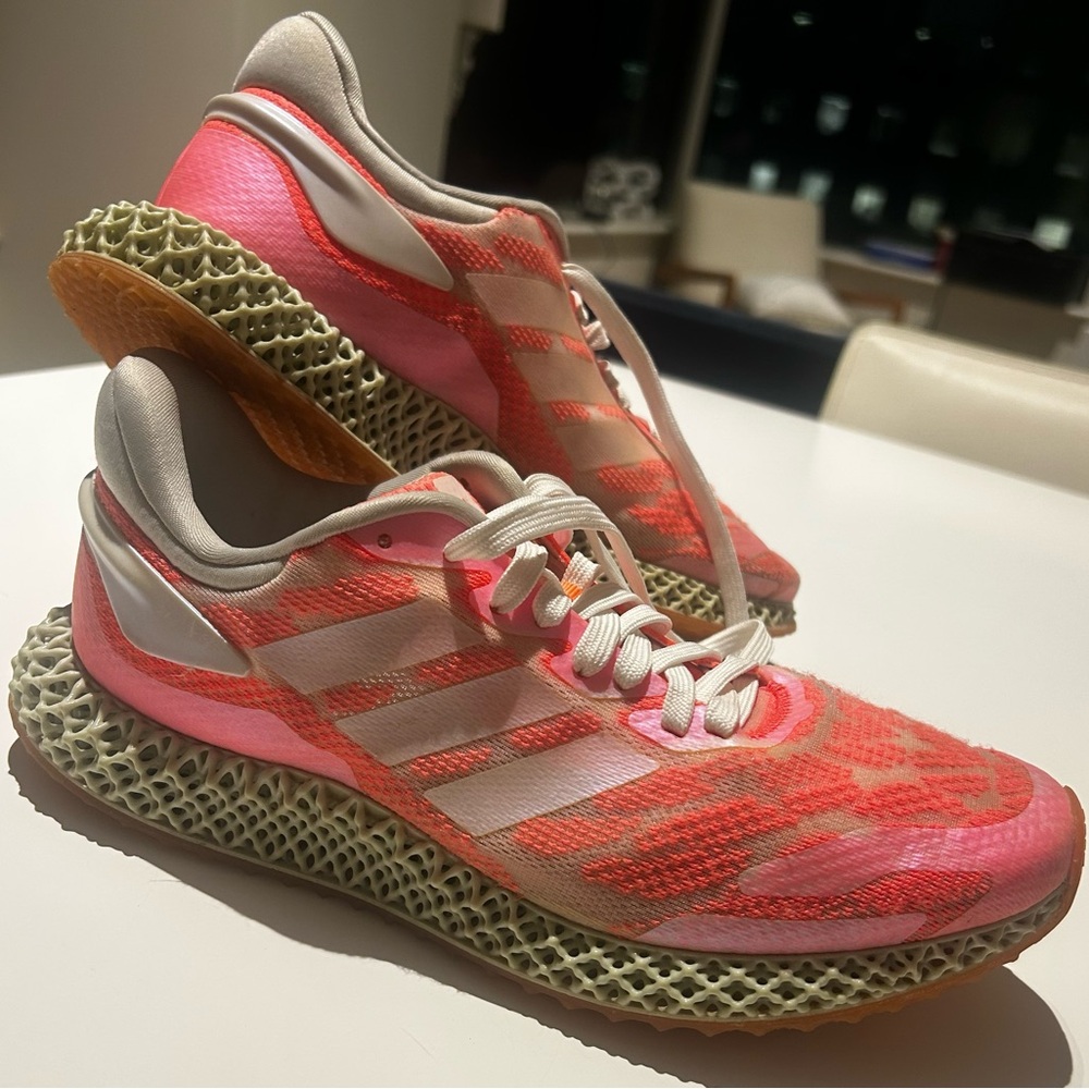 ADIDAS 4D RUN 1.0 FW6838 unisex sneakers, 
Signal Coral US women’s 9,5-men’s 8
